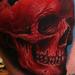 Tattoos - Cracked Red Skull - 60419